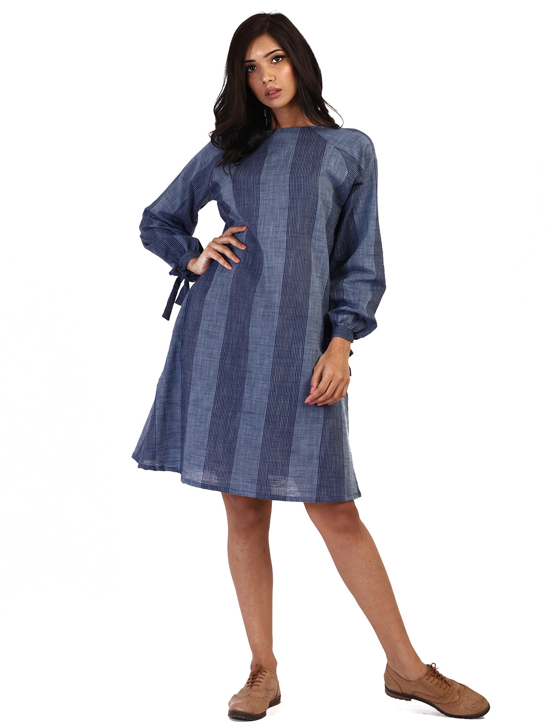 Blue Navy Striped Dress