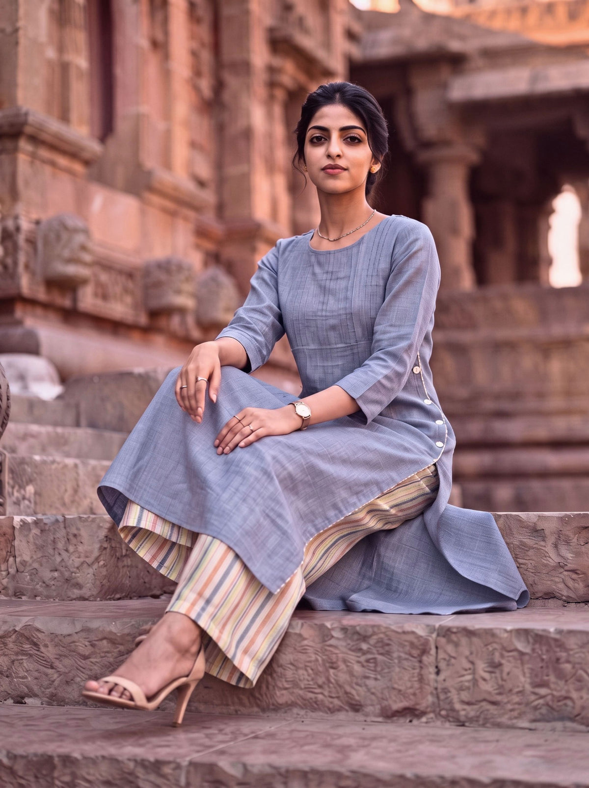 Satrangi Kurta Set
