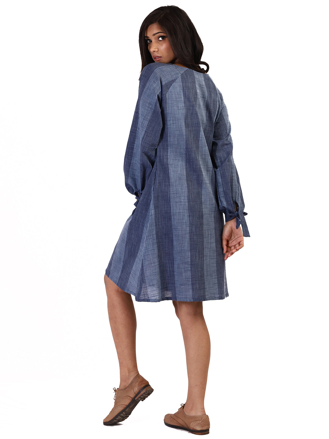 Blue Navy Striped Dress