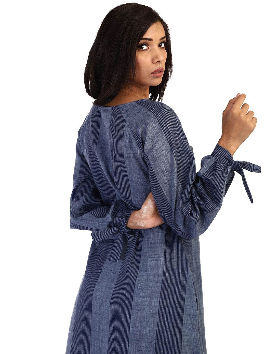 Blue Navy Striped Dress