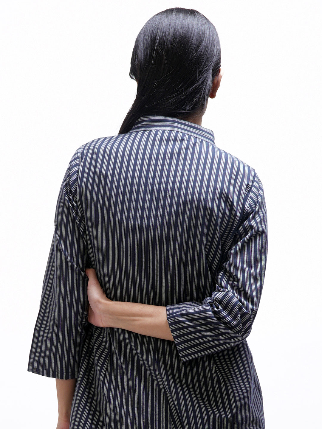 Navy Striped Jumpsuit