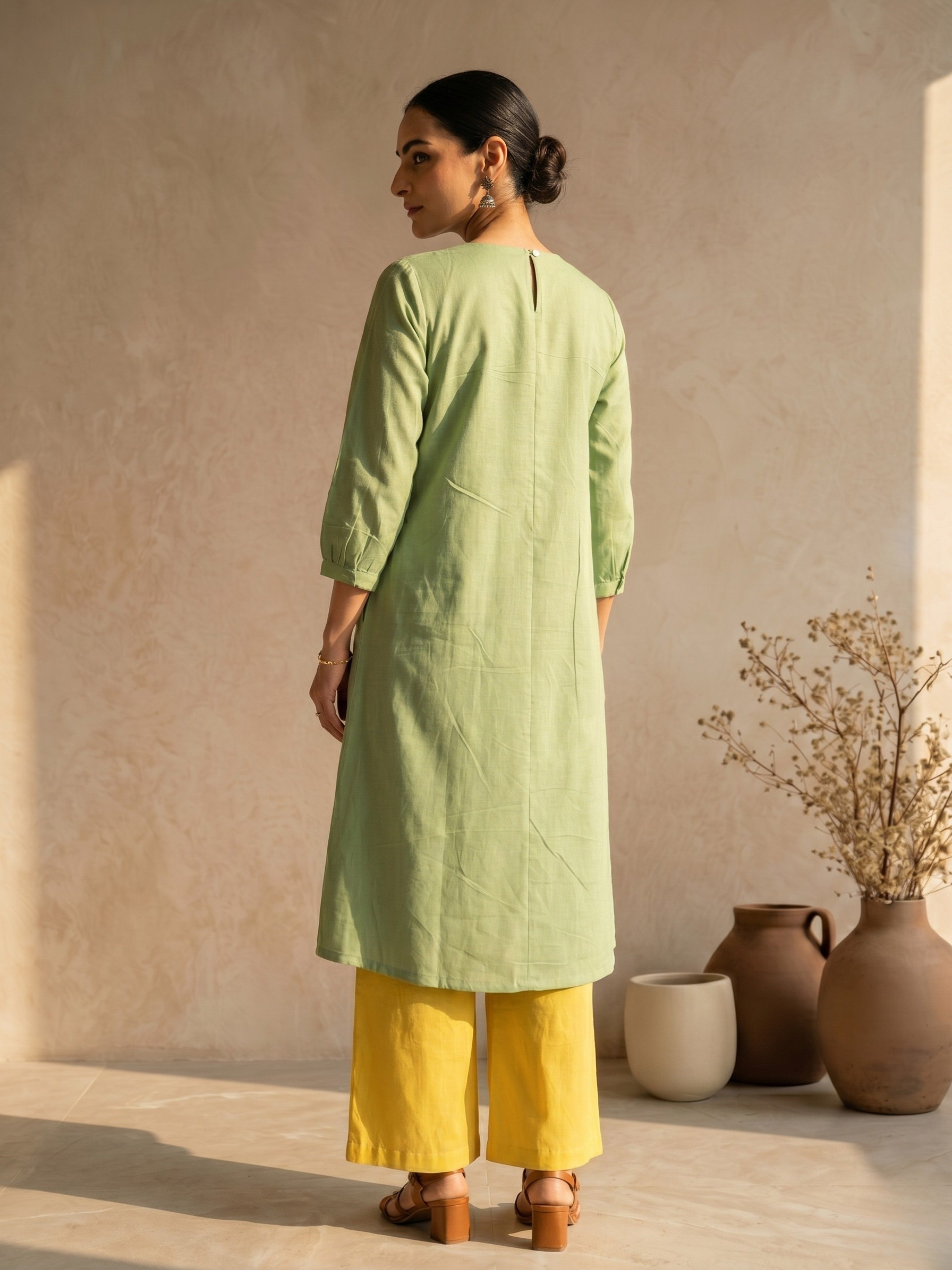 Lemon Leaf Kurta Set