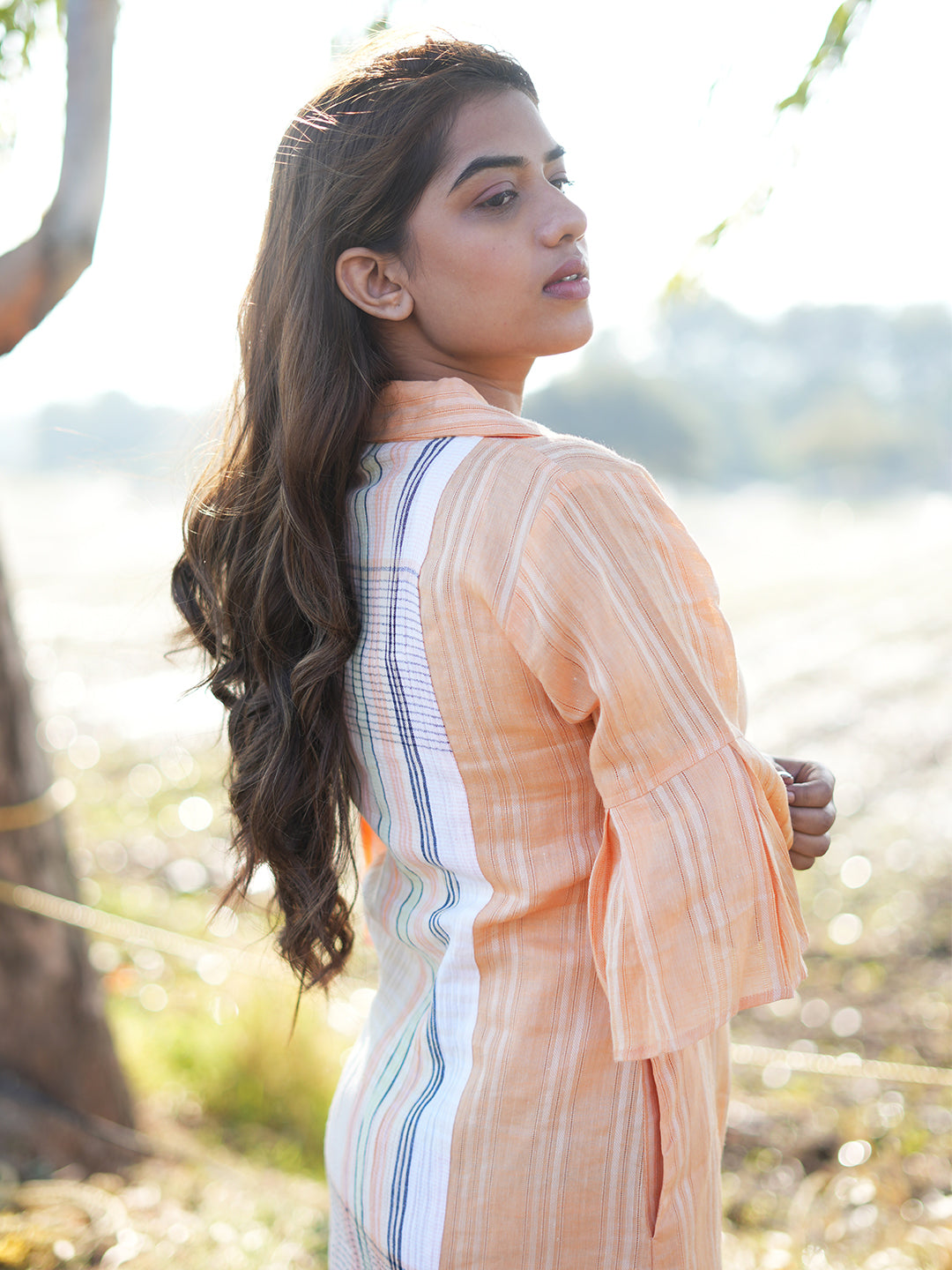 Light Orange Shirt Dress