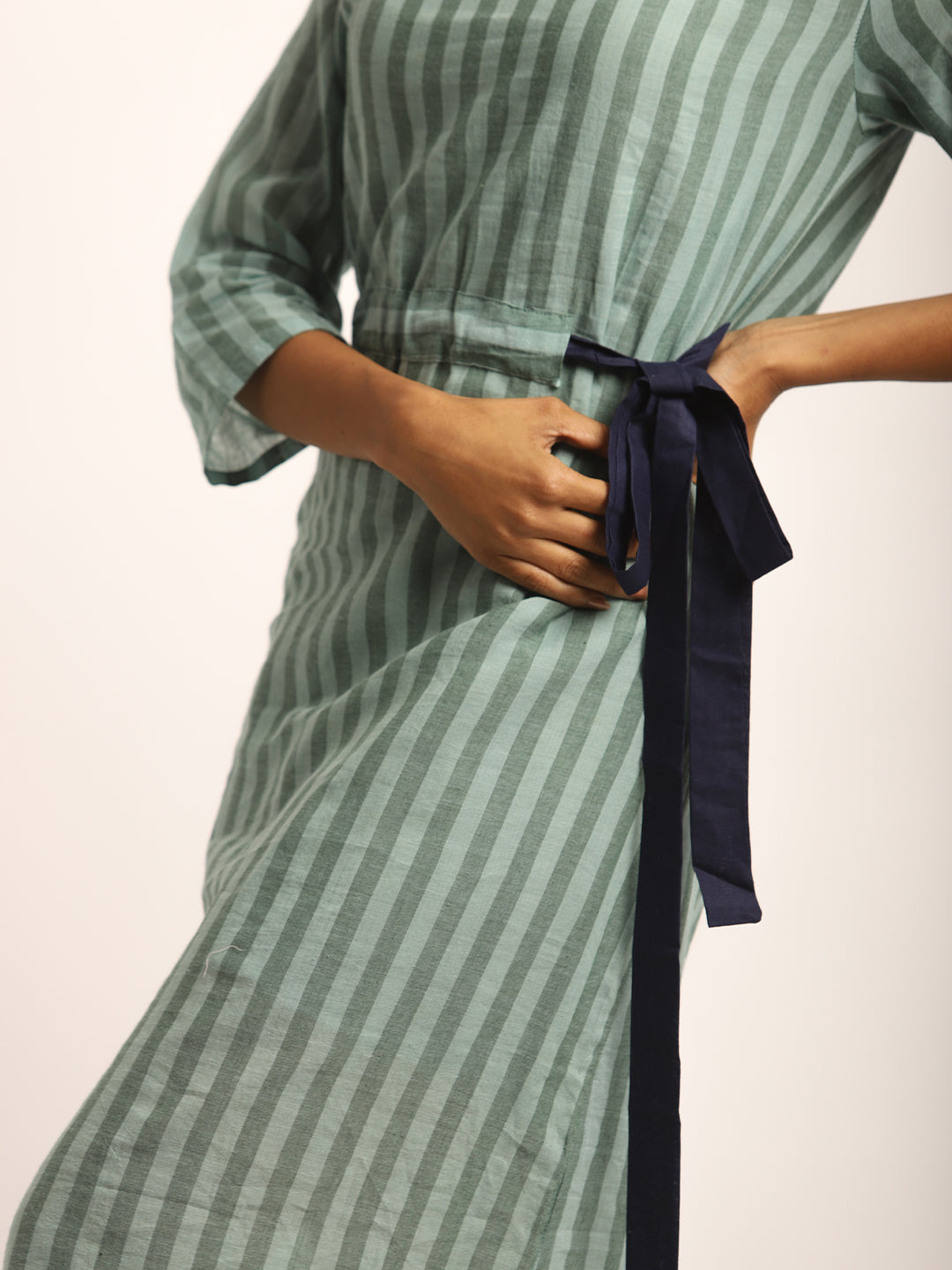 Green Striped Dress