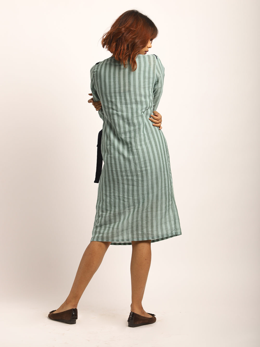 Green Striped Dress