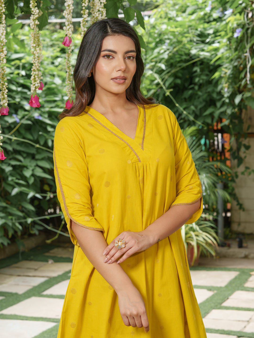 Surmai Subah Kurta Set with Dupatta