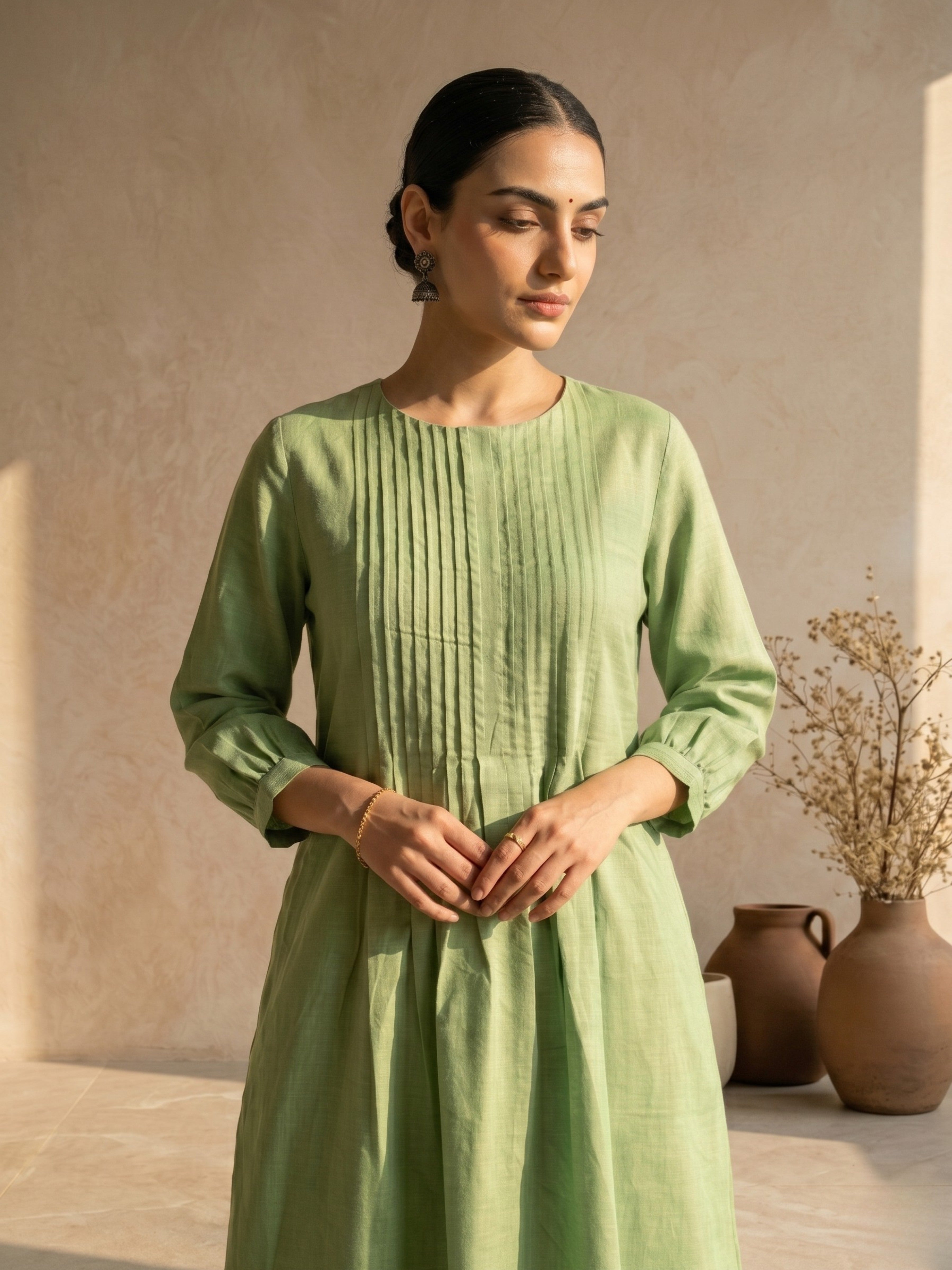 Lemon Leaf Kurta Set