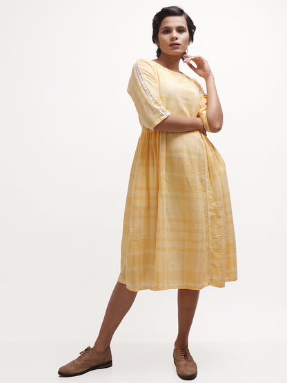 Yellow Checkered Dress
