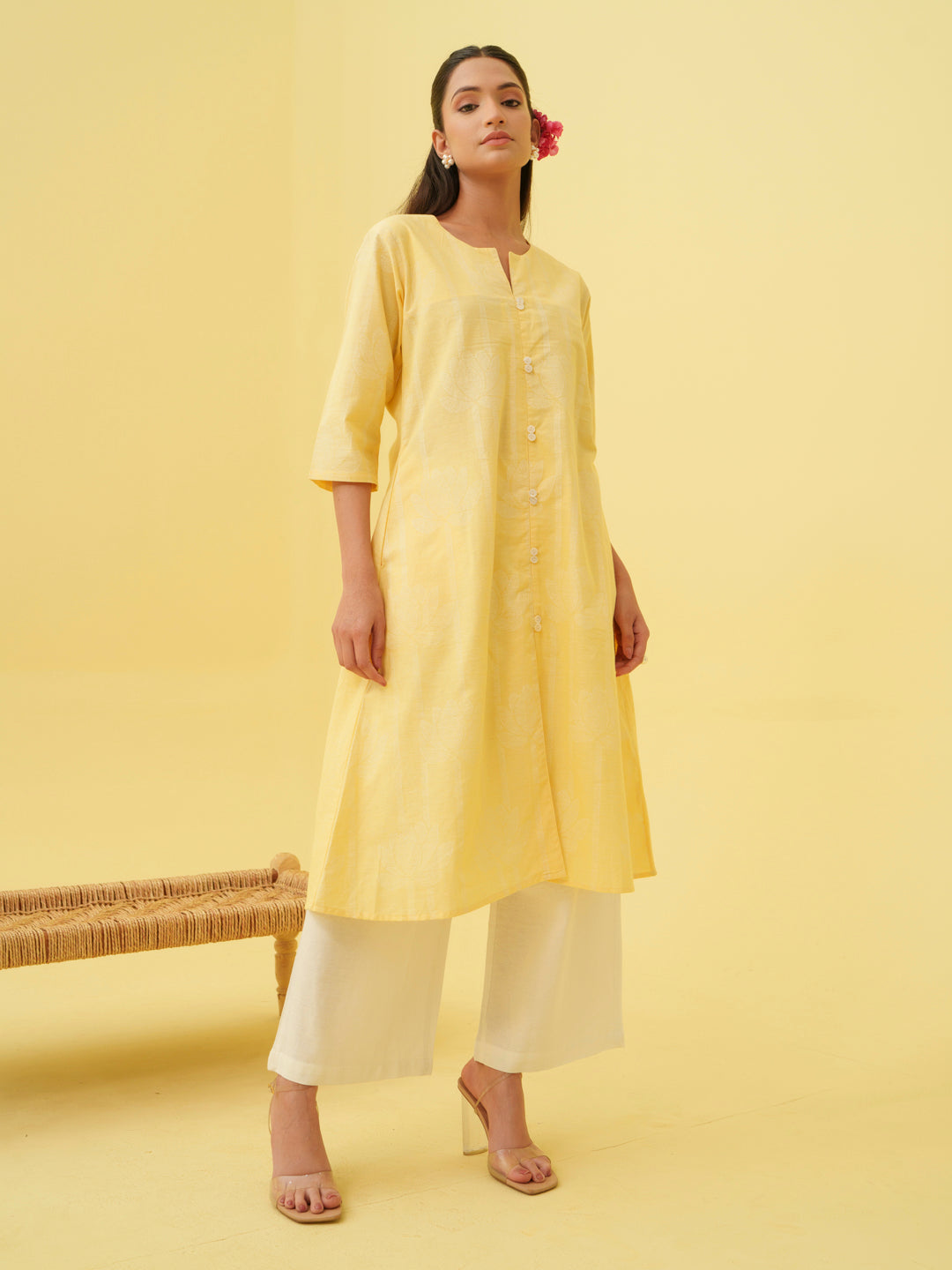Lemon Blossom Kurta Set