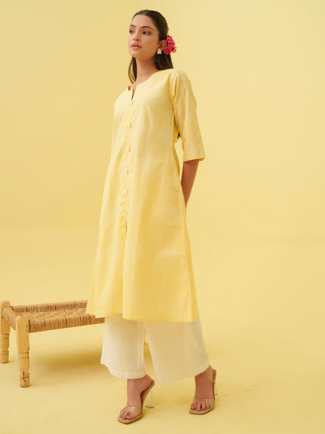 Lemon Blossom Kurta Set