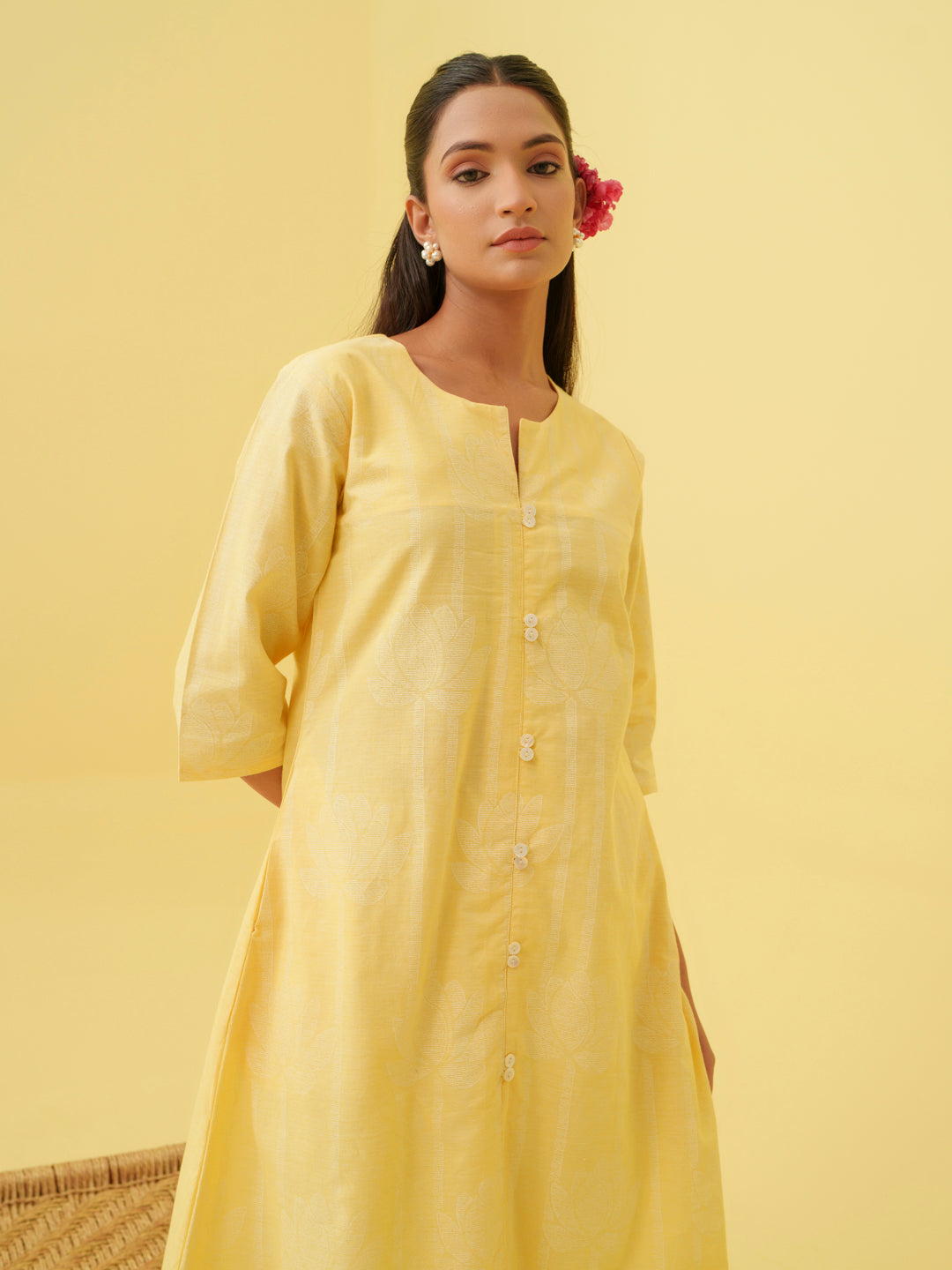 Lemon Blossom Kurta Set