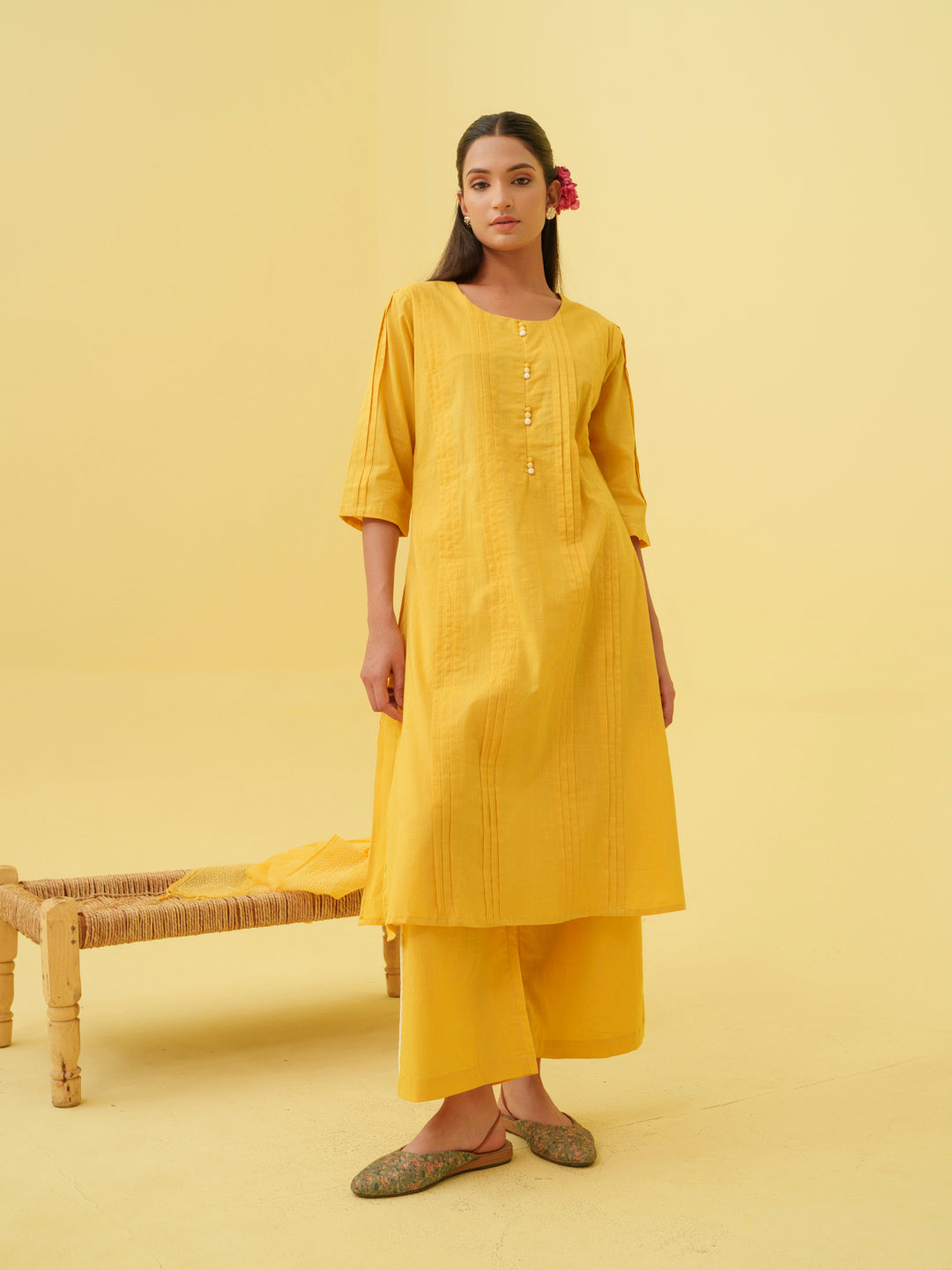 Marigold Bloom Kurta Set