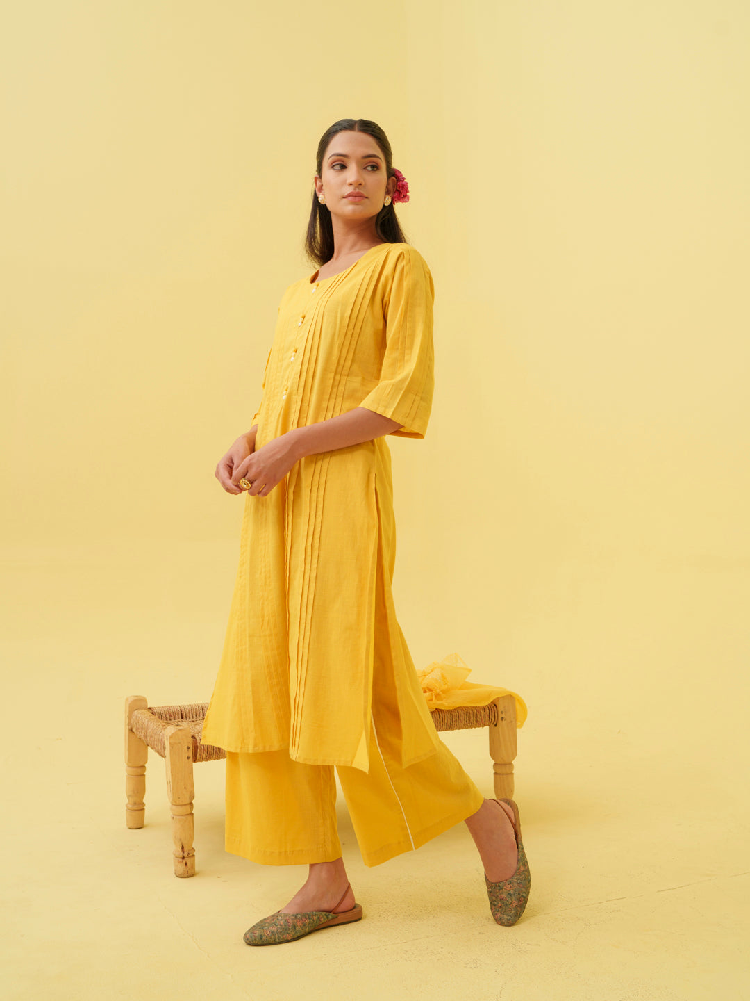 Marigold Bloom Kurta Set