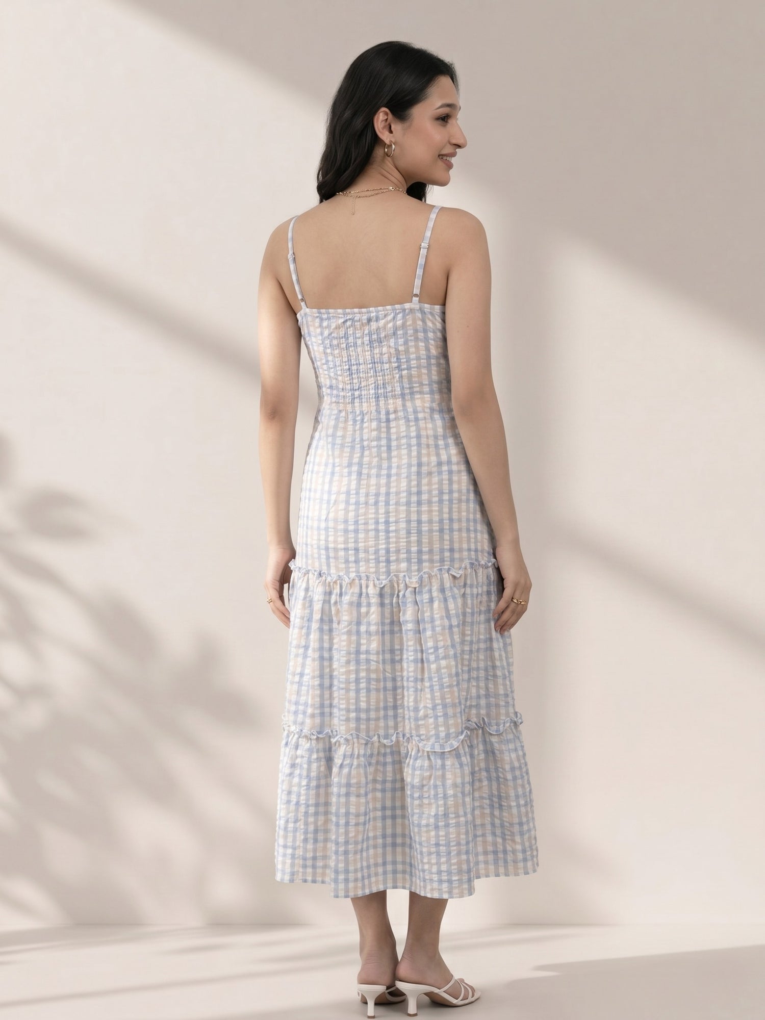 Peach Daylight Tiered Dress