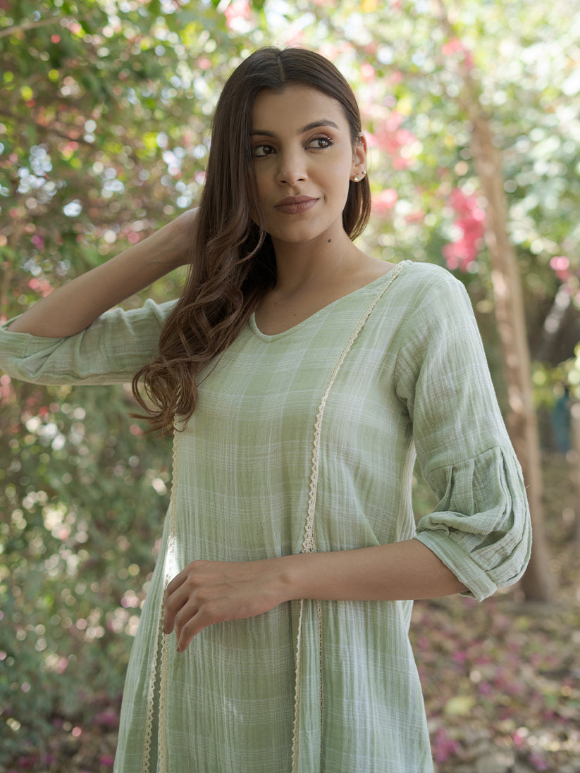 Paradise Green Kurta Set