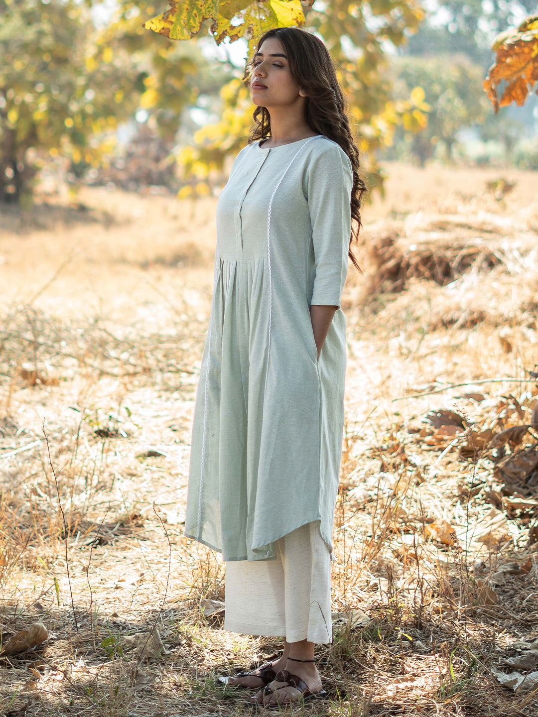 Hint Of Mint Kurta Set