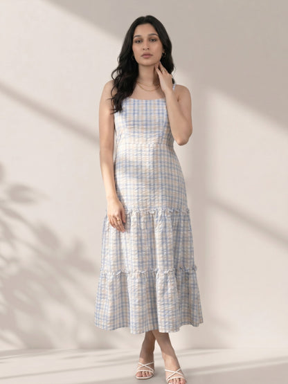 Peach Daylight Tiered Dress