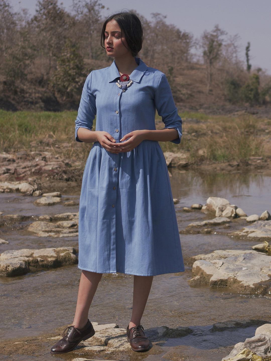 Lakeside Dress With Overgarment