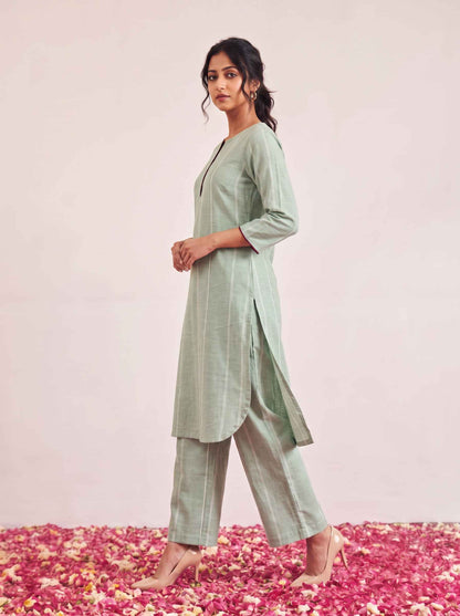 Leher Kurta Set