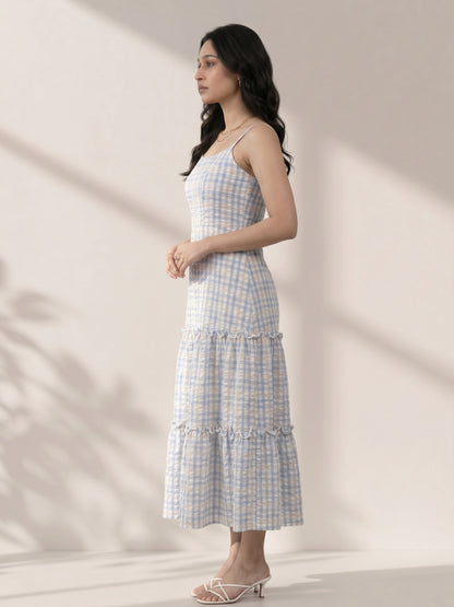 Peach Daylight Tiered Dress